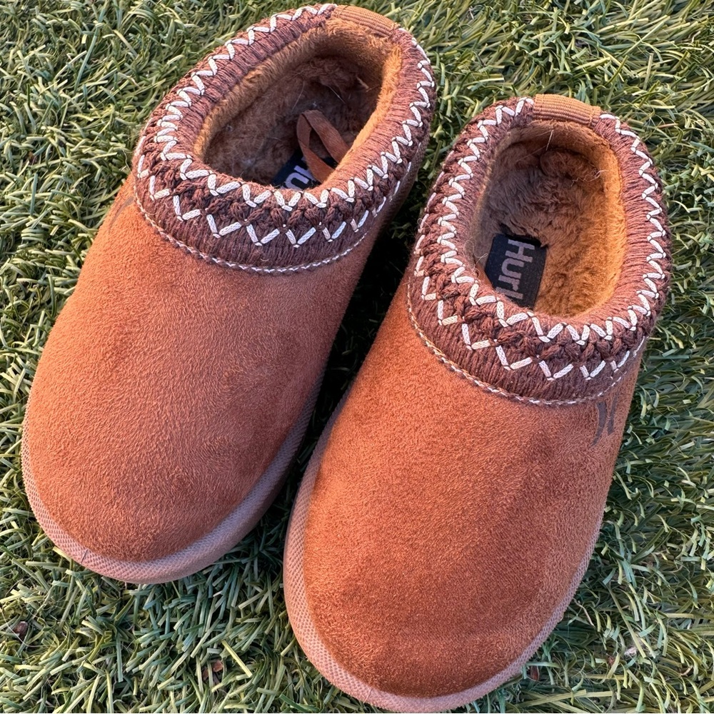 Hurley Toddler Modi Slippers Ugg Tasman Style Little Kid Unisex Comfort Shoe 9c - Picture 4 of 7